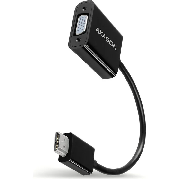 AXAGON RVH-VGN, HDMI auf VGA Adapter mit WUXGA Auflösung bis 1920x1200 - schwarz