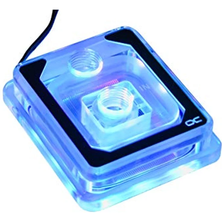Alphacool 12955 Eisblock Aurora XP³ Light - Acryl CPU-Kühler transparent, hohe Kühlleistung mit Digital RGB LEDs – Bild 1