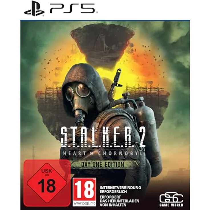 PLAION S.T.A.L.K.E.R. 2: Heart of Chornobyl Day One Edition für PlayStation 5, Open-World Action-Spiel mit immersiver Simulation und Horrorelementen – Bild 1