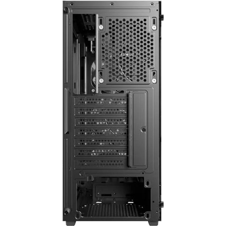 Antec AX67 ATX Mid-Tower Gehäuse, Schwarz, mit ARGB-Beleuchtung und gehärteter Glasscheibe, kompatibel mit ATX/ITX/Micro-ATX Motherboards, 3x 120mm Lüftern, inkludiert Staubfilter – Bild 3