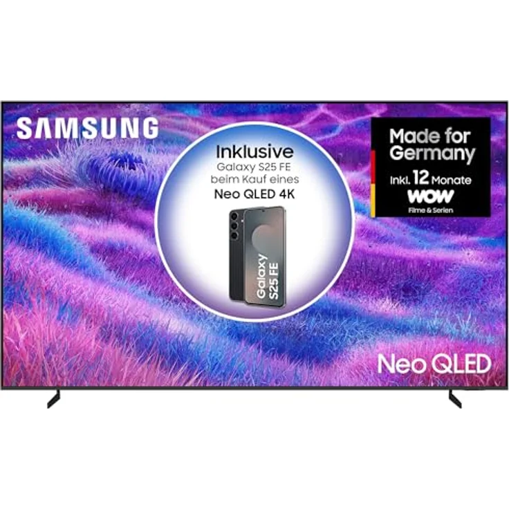 Samsung Neo QLED 4K QN80F, 100 Zoll Mini LED Fernseher mit NQ4 AI Gen2 Prozessor, Quantum Matrix Technology, 4K Upscaling, Dolby Atmos und Knox Security – Bild 2