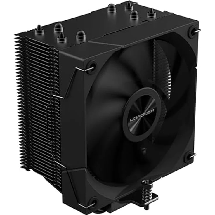 LC-Power LC-CC-120-W4, CPU-Kühler mit aktiver Kühlung, 150 mm, Schwarz, kompatibel mit LGA und AM4 – Bild 1