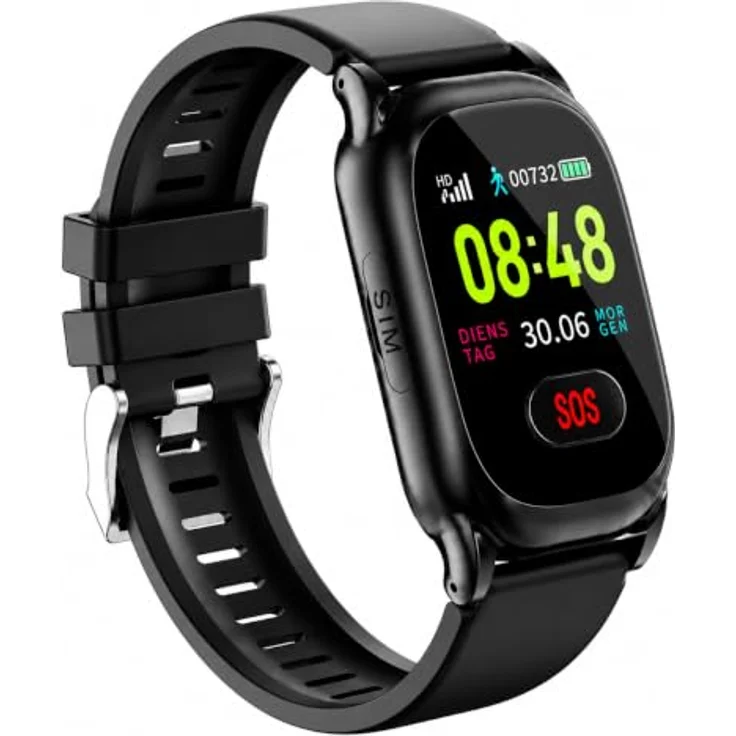 NikuTRAX GPS-Notrufuhr NC88S, 4G mit Sturzerkennung und Vitalwertmessung – Bild 1