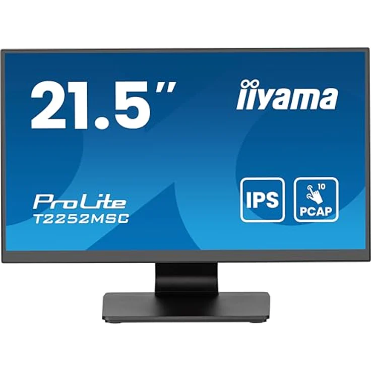 iiyama Prolite T2252MSC-B2AG 54,5cm 21,5" IPS LED-Monitor Full-HD 10 Punkt Multitouch kapazitiv HDMI DP USB3.2 7H AntiGlare-Beschichtung schwarz – Bild 2