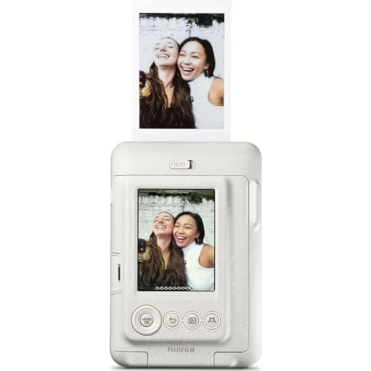 INSTAX Mini LiPlay Misty White, Fotodrucker mit Selfie-Spiegel und LCD Bildschirm – Bild 4