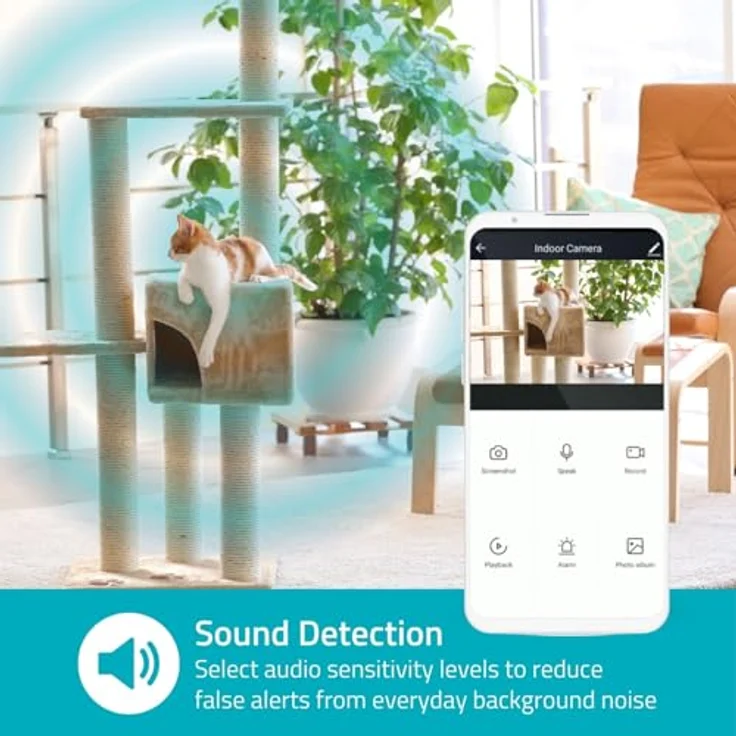 Nedis SmartLife Innenkamera, 3MP Full HD 1296p, Wi-Fi, Nachtsicht bis 10m, Bewegungserkennung, Weiß – Bild 8