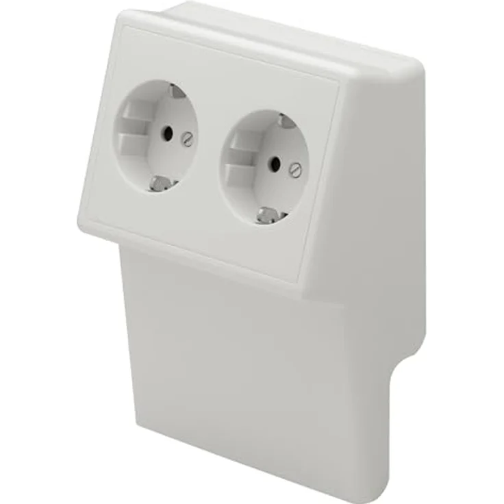 Gewiss NP42838 Slksltk Doppelgerätetankral9010, Steckdosenleiste aus Deutschland, Qualitätsgarantie – Bild 4