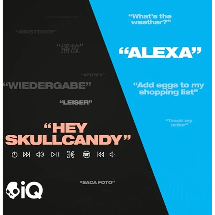Skullcandy Crusher ANC 2 Over-Ear Noise Cancelling Wireless-Kopfhörer mit Sensory Bass, 50 Std. Akkulaufzeit, Skull-iQ, Alexa-Unterstützung, Mikro, Bluetooth-kompatibel - Bone – Bild 5