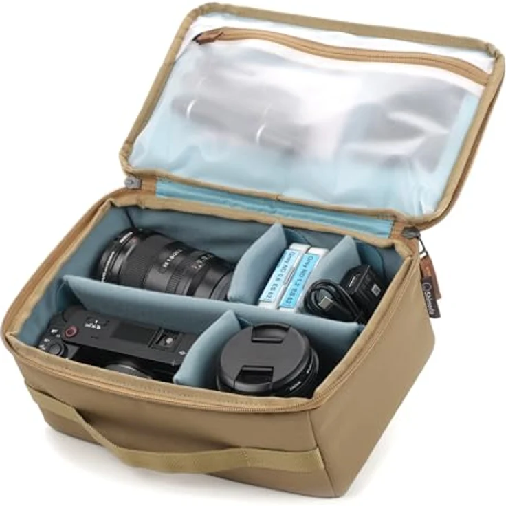 Shimoda Core Unit - Soft - Medium - Kamera-Zubehör für Kompaktkameras mit Reißverschluss, durchsichtigen Taschen und AirTag-Kompatibilität – Bild 5