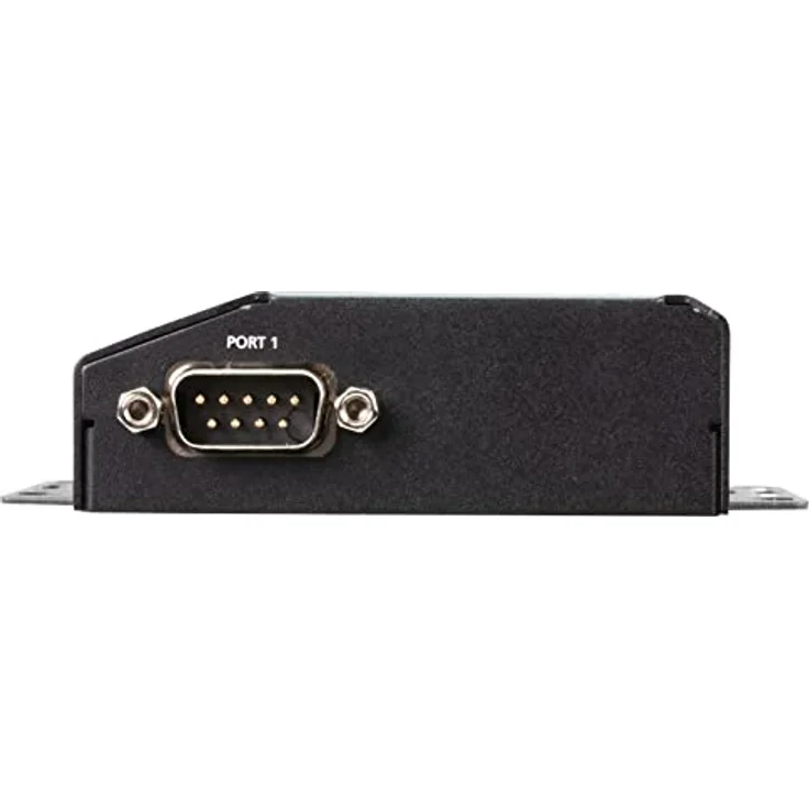 Aten SN3401P 1-Port RS-232/422/485 Secure Device Server mit PoE und KVM Switch, Schwarz – Bild 2