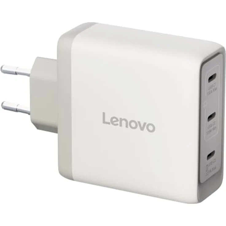 Lenovo Multi-port USB-C 100W GaN Charger, kompaktes Ladegerät mit 3 USB-C-Ports für gleichzeitiges Laden von Laptop und mobilen Geräten – Bild 3