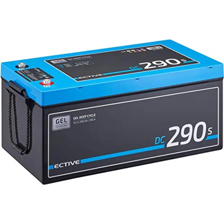 ECTIVE DC 290S GEL Deep Cycle Batterie, 290Ah mit LCD-Anzeige und hoher Zyklenfestigkeit