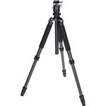 Rollei Rock Solid Beta Mark III inkl. Rollei Stativkopf T5S MK III, sehr Robustes, professionelles Dreibeinstativ mit 360° Kugelkopf und 22KG Traglast., schwarz