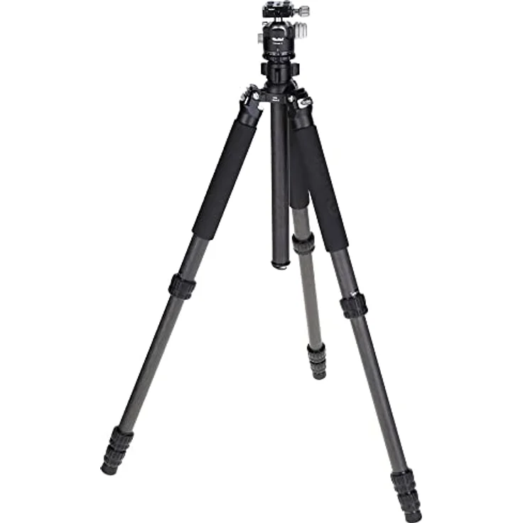 Rollei Rock Solid Beta Mark III inkl. Rollei Stativkopf T5S MK III, sehr Robustes, professionelles Dreibeinstativ mit 360° Kugelkopf und 22KG Traglast., schwarz – Bild 1