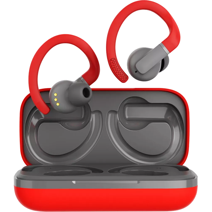 CANYON In-Ear Kopfhörer OnRun 11 Sport Wireless, Charge Red, Bluetooth 5.4, schweißresistent, 10m Reichweite