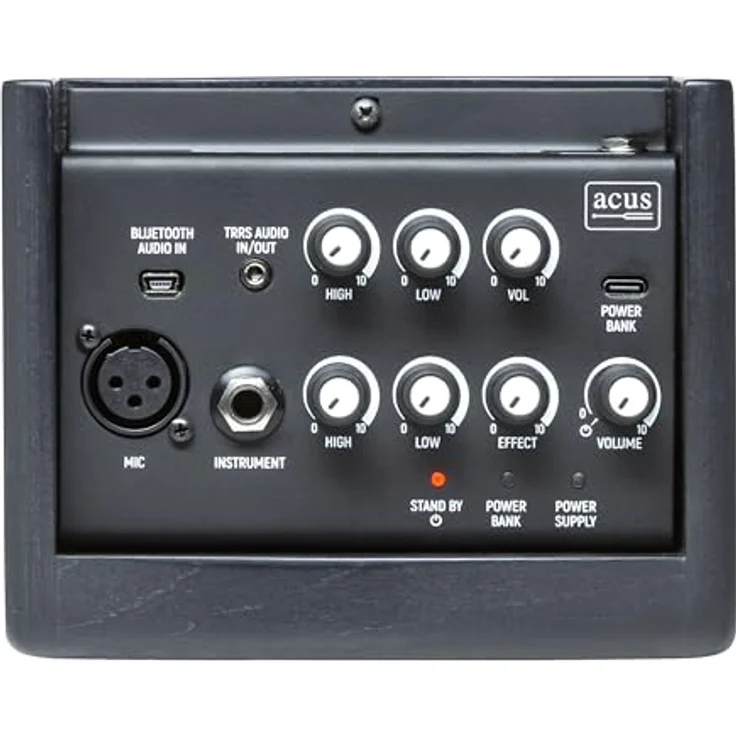 Acus Sound Engineering Ferdi 4, Aktiver Akustikverstärker mit 250 Watt Leistung, 4 Kanälen und schaltbaren Effekten, Schwarz – Bild 5