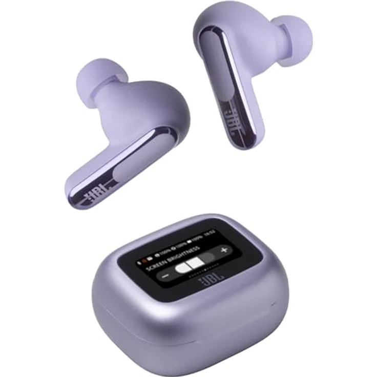 JBL Live Beam 3, True Adaptive Noise Cancelling Wireless Earbud-Kopfhörer, 48 Stunden Akkulaufzeit, hochauflösender Signature Sound, IP55 wasserfest, Lila – Bild 1