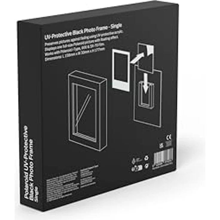 Polaroid Photo Album, Sofortbildfilm, quadratisches Format für 40 oder 160 Fotos, Schwarz – Bild 5