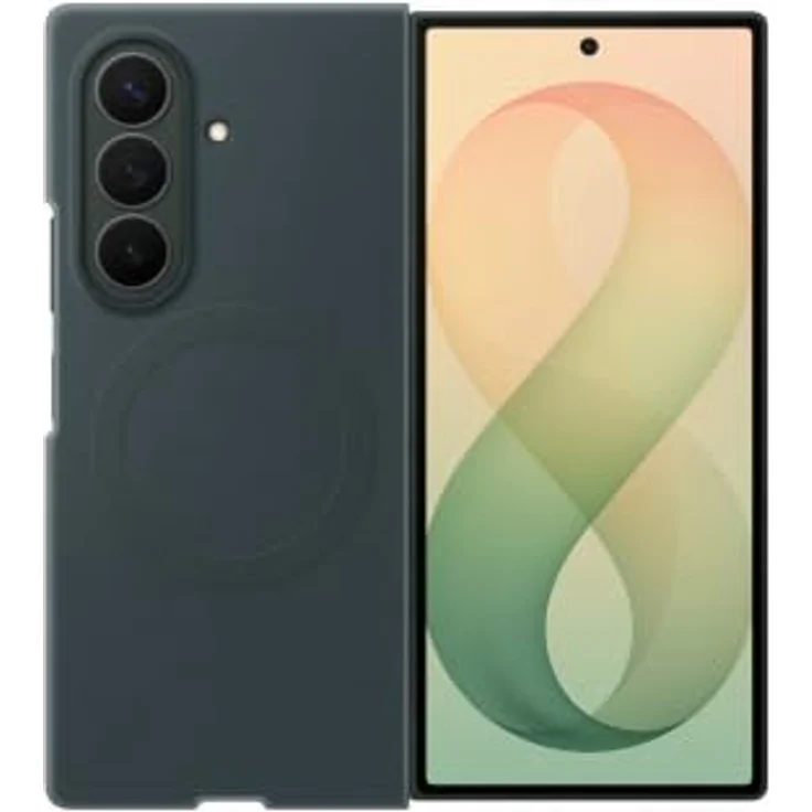 SAMSUNG Silicone Magnet Case, Backcover für Galaxy Z Fold8 Ultra, griffiges Silikon, inklusive Anti-reflecting Film, Green Shadow – Bild 2