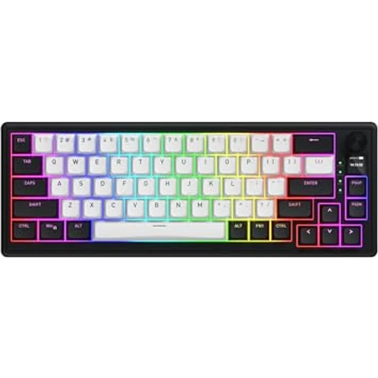 HATOR Skyfall 65 MAG Ultima, 8K Magnetische Gaming-Tastatur mit Rapid-Trigger, Magnetic Switches, 8000Hz, Wireless/Kabel, Schwarz, US-Layout – Bild 1