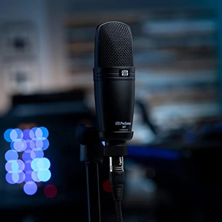 PreSonus M7 Kondensatormikrofon mit Nierencharakteristik, inklusive Mikrofonklemme, XLR-Kabel und Tragetasche – Bild 4