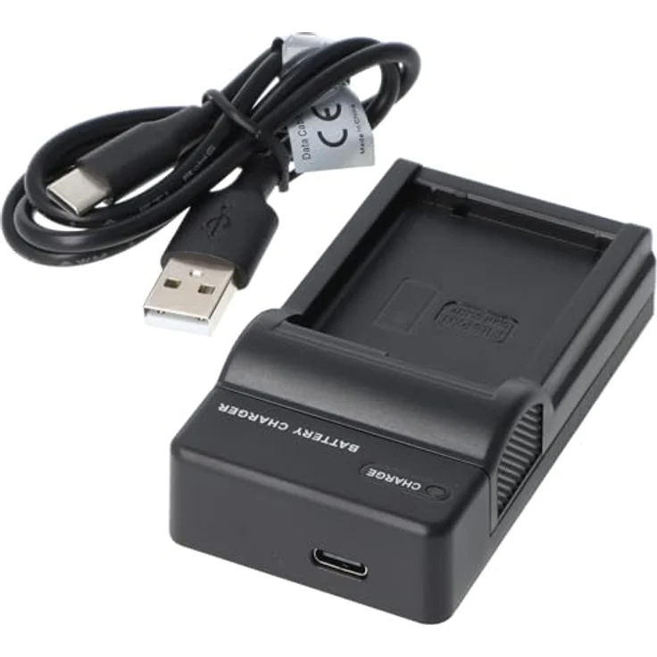 AccuCell USB Ladegerät kompatibel für Panasonic DMW-BLC12, DMW-BLC12E, DMW-BLC12PP, DMC-GH2, flache Bauform < 2,3cm, inklusive Micro-USB-Kabel, Status-LED – Bild 5