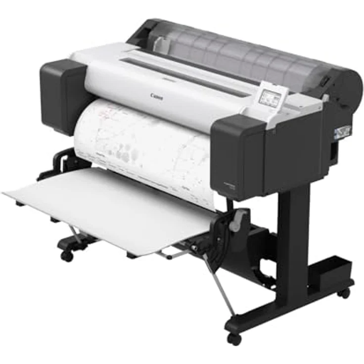 Canon imagePROGRAF TM-355, Groformatdrucker mit WLAN und Ethernet, Tintenstrahl, 2400 x 1200 DPI, A0 Randlosdruck, Schwarz – Bild 3