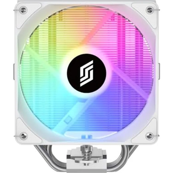 Silentware Bora RGB White, CPU Kühler mit 5 Heatpipes, 120mm PWM ARGB Lüfter, für Intel 115X/1200/1700/1851 und AMD AM4/AM5 – Bild 2