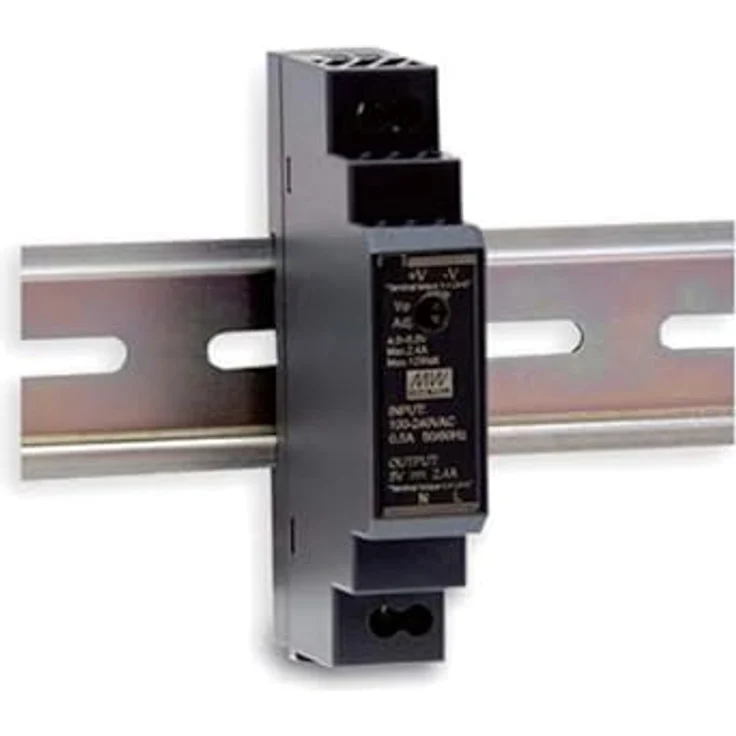 Mean Well HDR-15-24, 15,2 W Ultra Slim DIN-Schienen-Netzteil, 24 V, 0,63 A, universeller Eingang 85-264 V AC – Bild 2