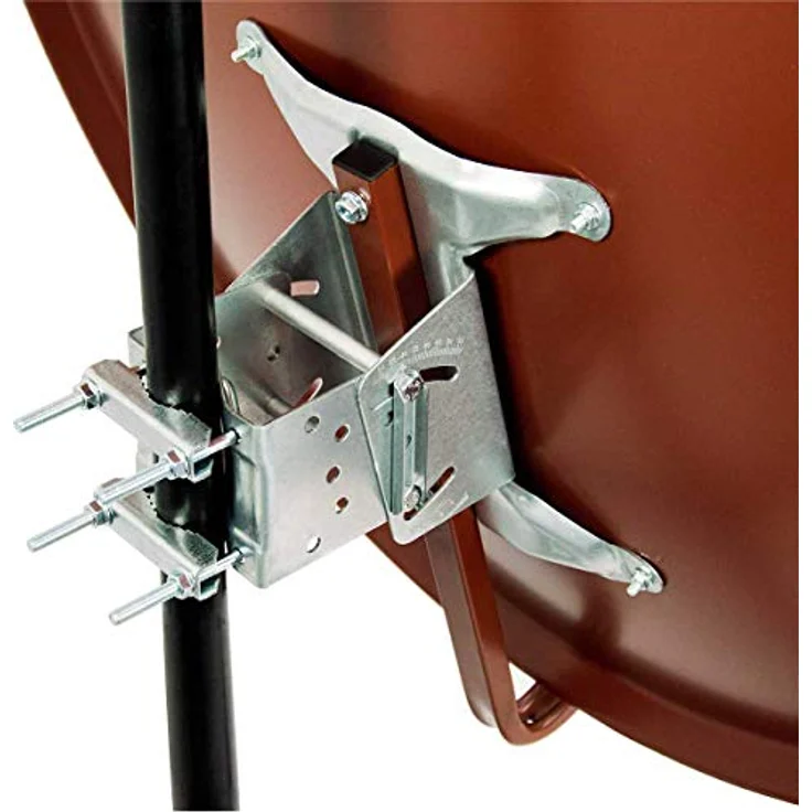 Premium X Satelliten-Komplettanlage PXS100, 100cm Satellitenschüssel in Ziegelrot, Twin LNB für bis zu 2 Teilnehmer, wasserdicht und UV-beständig, geeignet für 4K Ultra HD – Bild 2