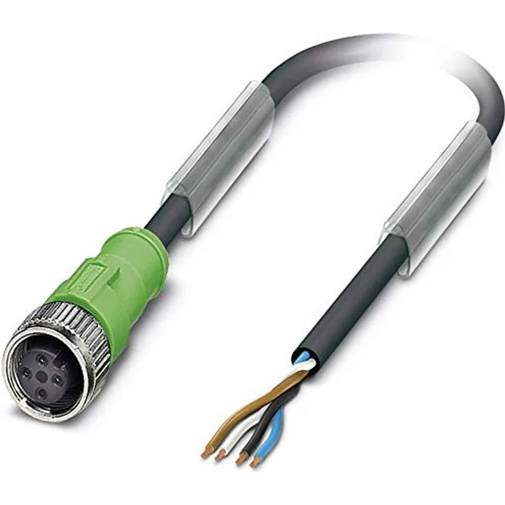 Phoenix Contact 1515743 Sensor-/Aktor-Steckverbinder, konfektioniert M12 Buchse, gerade 10.00m Polz