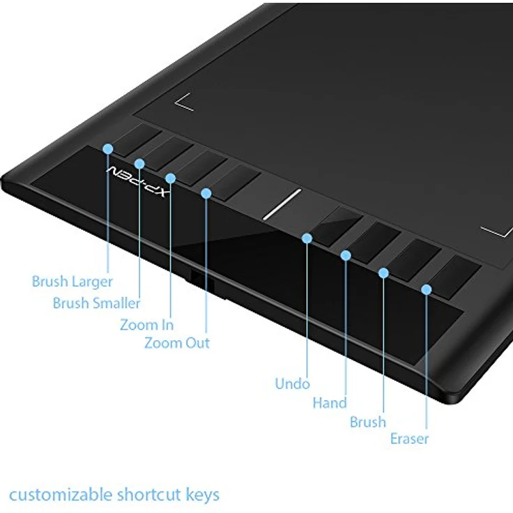 XP-PEN Star 03 V2 Grafiktablett, 10''x6 Zeichentablett mit 8192 Druckstufen und 266 RPS für PC (Win/Mac/Chrome OS) – Bild 3