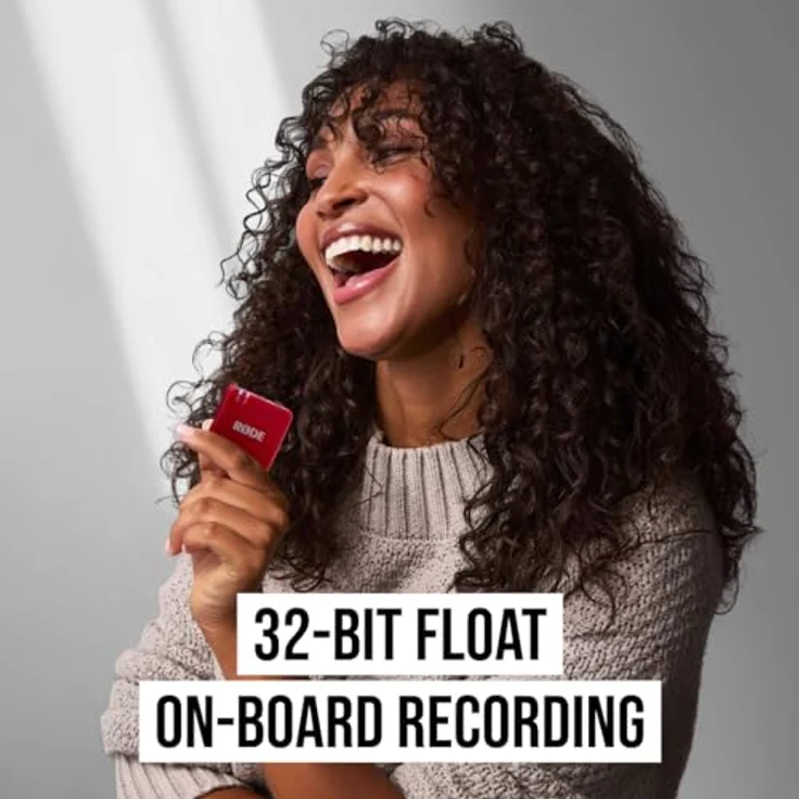 RØDE Wireless GO (Gen 3), Kompaktes kabelloses Mikrofon mit 32-Bit Float Aufnahme, automatischer Pegelregelung und universeller Kompatibilität, Rot – Bild 3