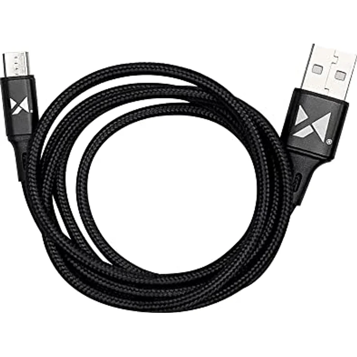 Wozinsky USB zu microUSB Kabel WUC-M1B, 2,4A Schnellladekabel, 1m, schwarz, verstärkte Kabelenden, sichere Datenübertragung – Bild 4