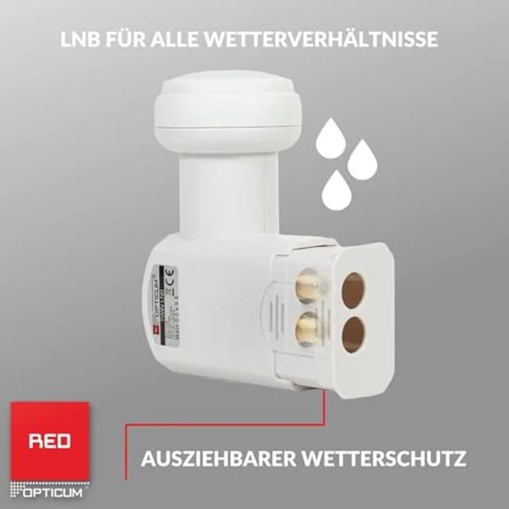 Opticum Twin LNB - LTP-04H - vergoldete Kontakte (Full HD, 3D) – Bild 3