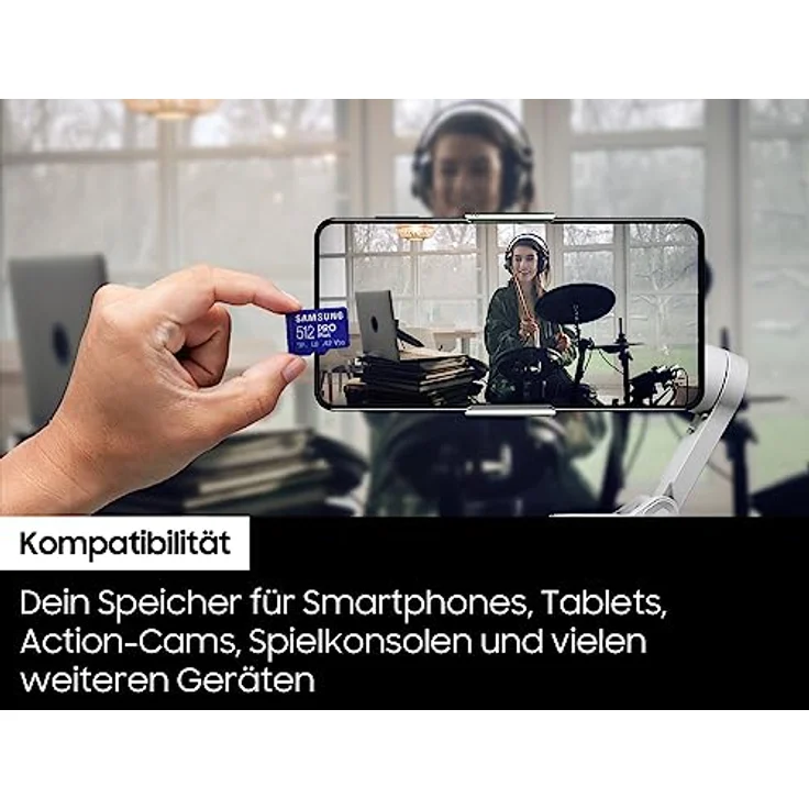Samsung PRO Plus microSD-Speicherkarte, 128 GB, UHS-I U3, 180 MB/s Lesen, 130 MB/s Schreiben, Inkl. USB-Kartenleser Für Smartphone, Drohne oder Action-Cam – Bild 5