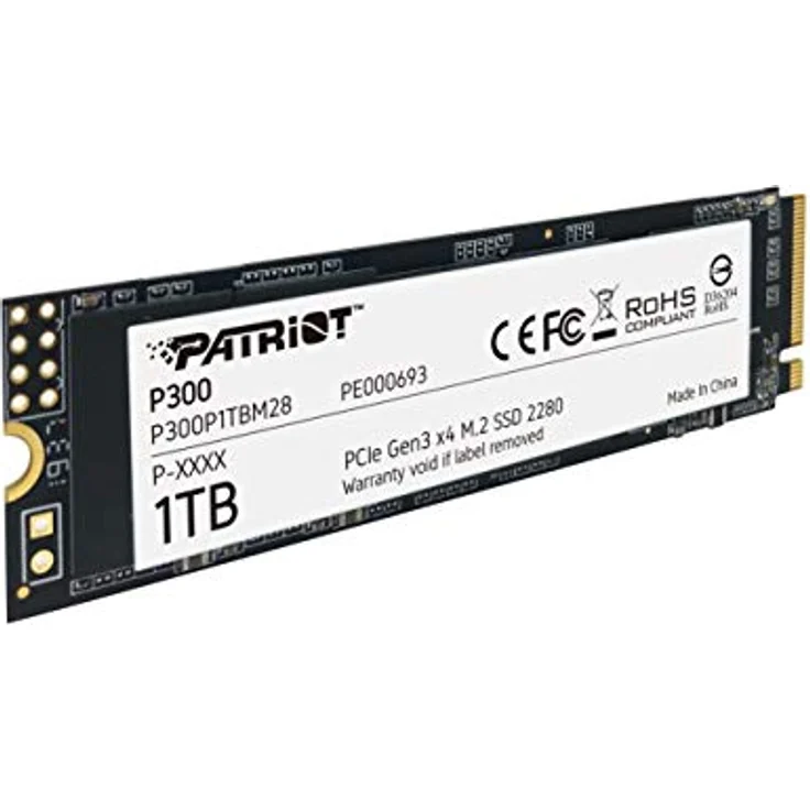 Patriot P300 - Solid-State-Disk - 1 TB - intern - M.2 2280 - PCI Express 3.0 x4 (NVMe) (P300P1TBM28) – Bild 3