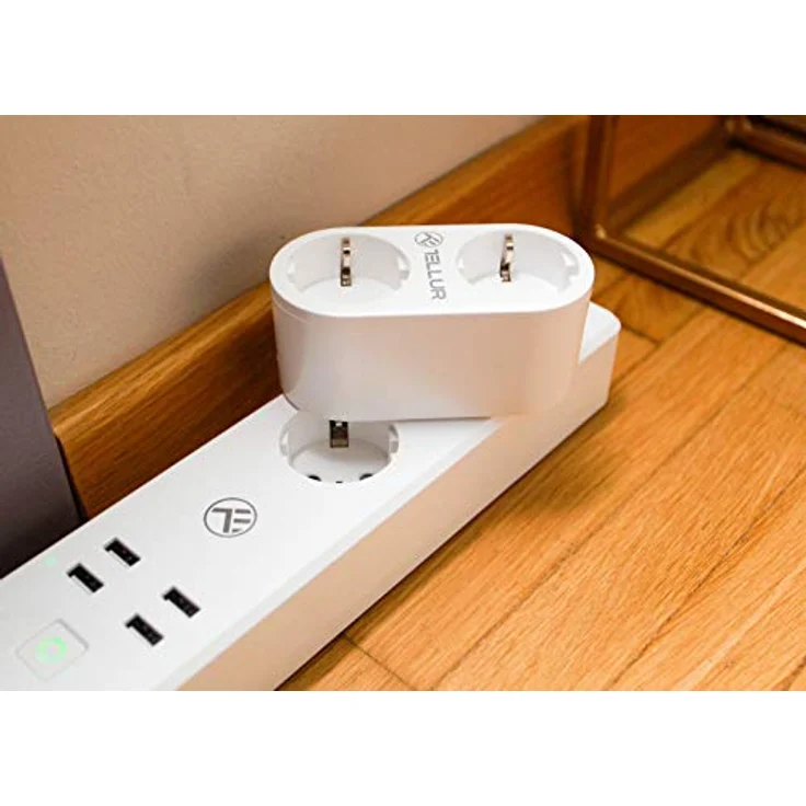 Tellur WiFi Power Strip, 3 Outlets, 4*USB 4A, 2200W, 10A, 1.8m (3 x, 1.80 m)  – Bild 5
