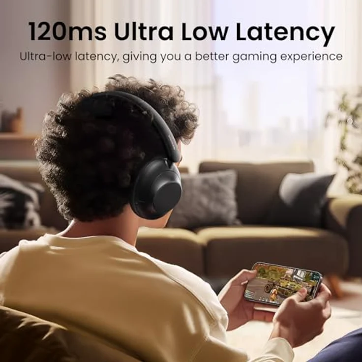 Ugreen Hp202 Hitune Max5 Wireless In-Ear-Kopfhörer mit Hybrid Noise Cancellation ANC - Schwarz, Bluetooth 5.0, 90 Stunden Akkulaufzeit, USB-C Schnellladung – Bild 7