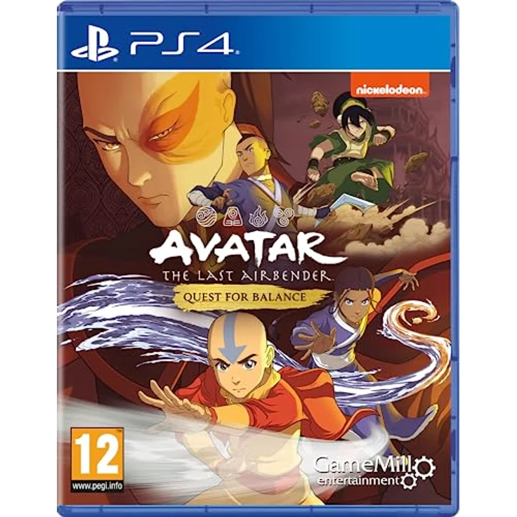 Game Mill Avatar The Last Airbender Quest for Balance, PS4-Spiel mit lokalem Koop-Modus und Rätseln basierend auf den vier Elementen – Bild 1