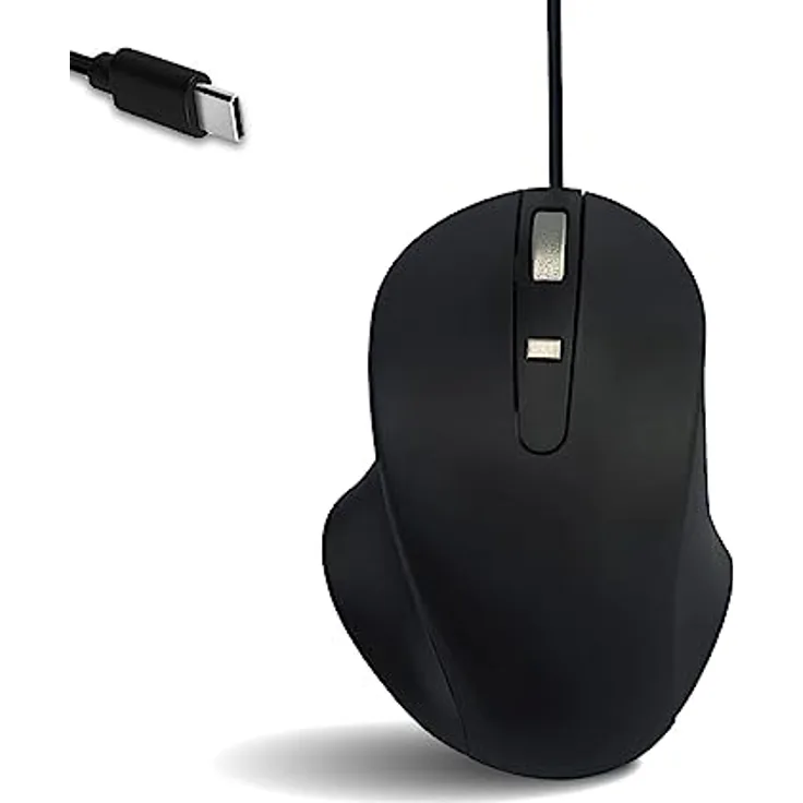 Matias USB-C Maus aus PBT, kabelgebunden, Schwarz