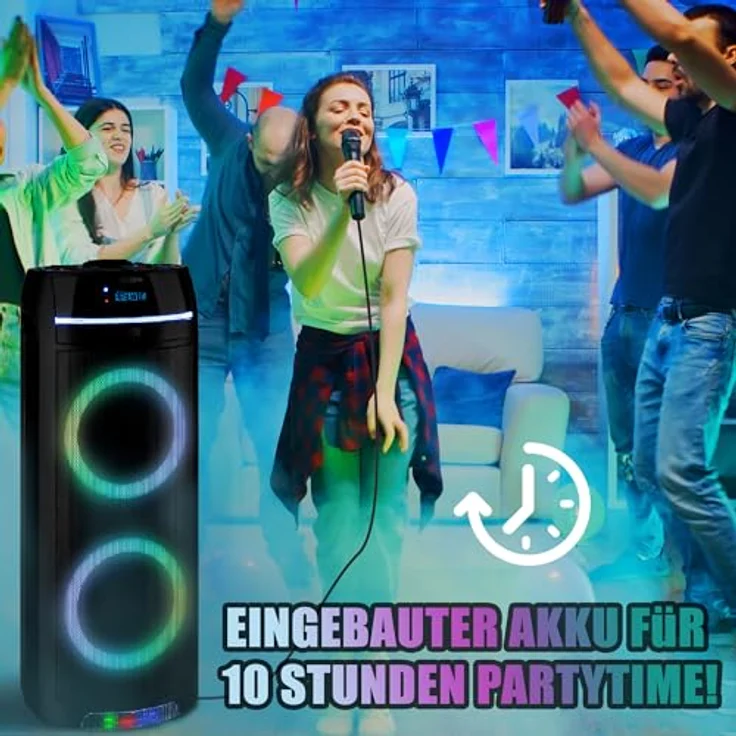 Reflexion Bluetooth-Lautsprecher mit CD (10 h, Netzbetrieb), Schwarz – Bild 5