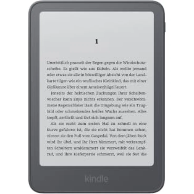 Amazon Kindle 16 GB (Neueste Generation), dünner und schneller E-Book-Reader mit 6-Zoll-Display, mit Werbung - Graphit – Bild 1