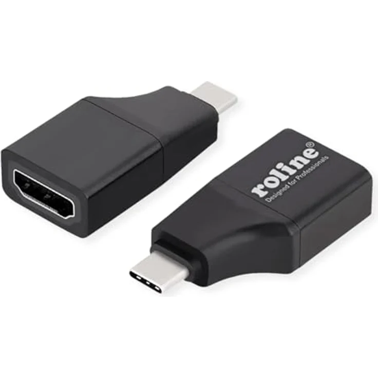 ROLINE USB Typ C zu HDMI Adapter, 4K HDMI-Adapter für Notebook/Laptop, kompaktes Design – Bild 3