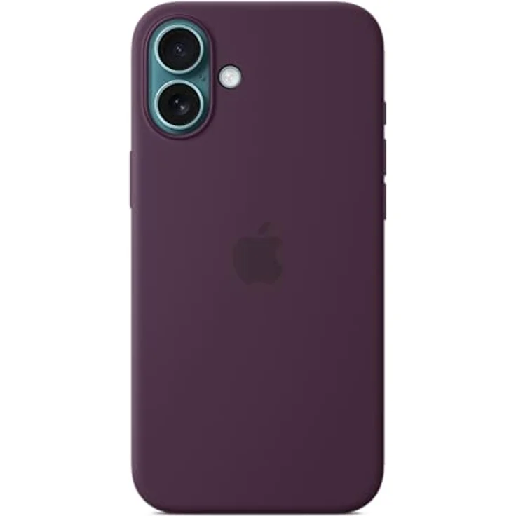 Apple iPhone 16 Plus Silikon Case mit MagSafe – Pflaume 55% recyceltes Silikon, Mikrofaserfutter, nahtlose Kamera­steuerung, integrierte Magnete – Bild 2