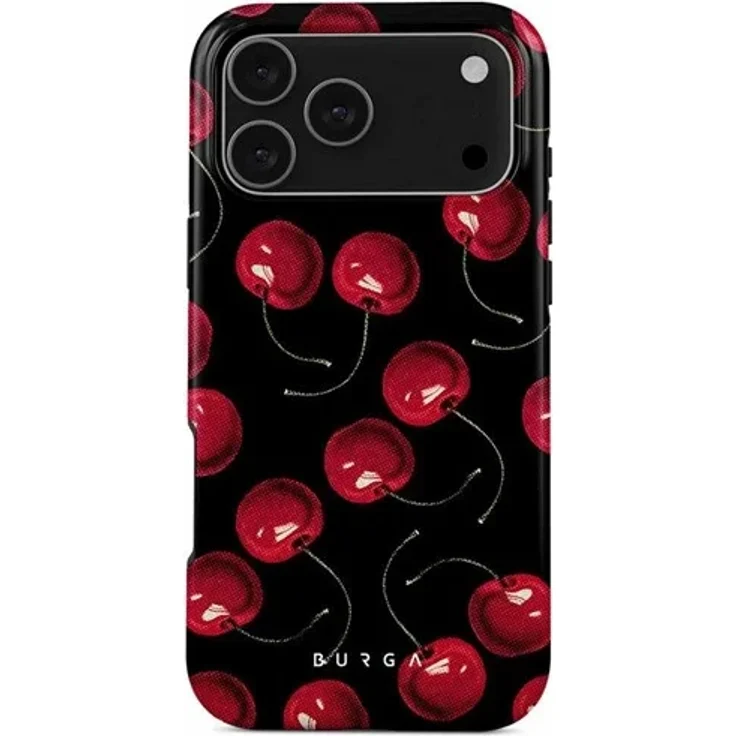 Burga Cherrybomb - Apple iPhone 17 Pro Max Tough MagSafe Case, schlagfester Schutz mit stilvollem Design in Kirschrot