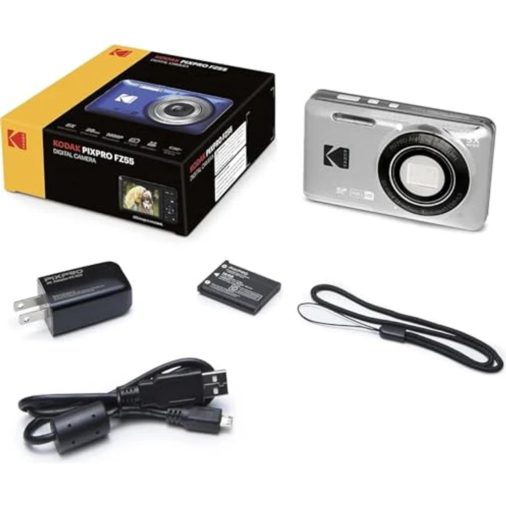 KODAK FZ55, Kompaktkamera mit 16 MP, 5x optischem Zoom, Full HD Video, Silber – Bild 4