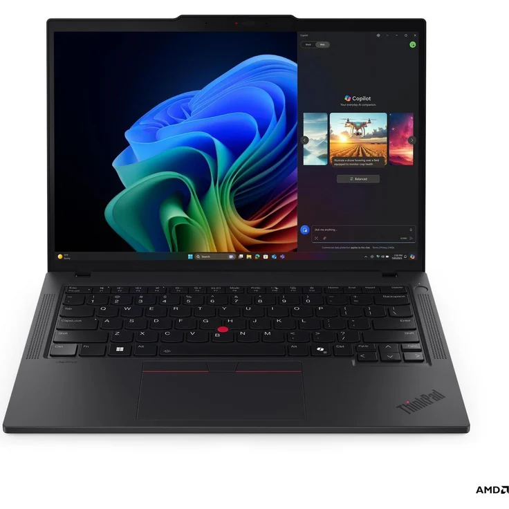 Lenovo ThinkPad T14 Gen 6, 14" Notebook mit AMD Ryzen AI 7 PRO 350, 64 GB RAM, 1 TB SSD, WUXGA-Display, Schwarz – Bild 1