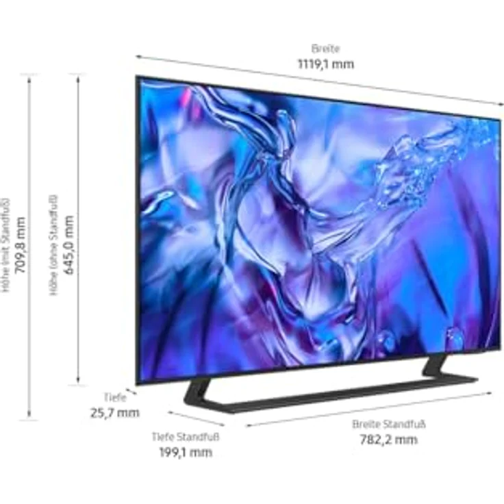 Samsung Crystal UHD 4K DU8579 Fernseher 50 Zoll, Smart TV mit Dynamic Crystal Color, 4K Upscaling, AirSlim Design [Blau] – Bild 5