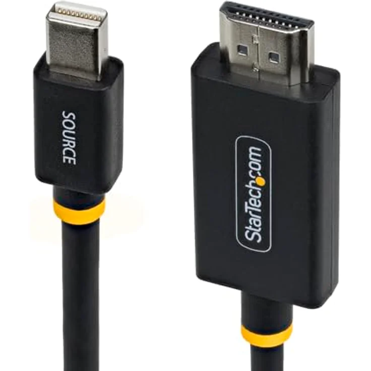 StarTech 2m Mini DisplayPort zu HDMI Adapterkabel, 4K 60Hz, HBR3, HDCP 2.3, aktiver Video Converter für Apple, Dell und HP – Bild 1